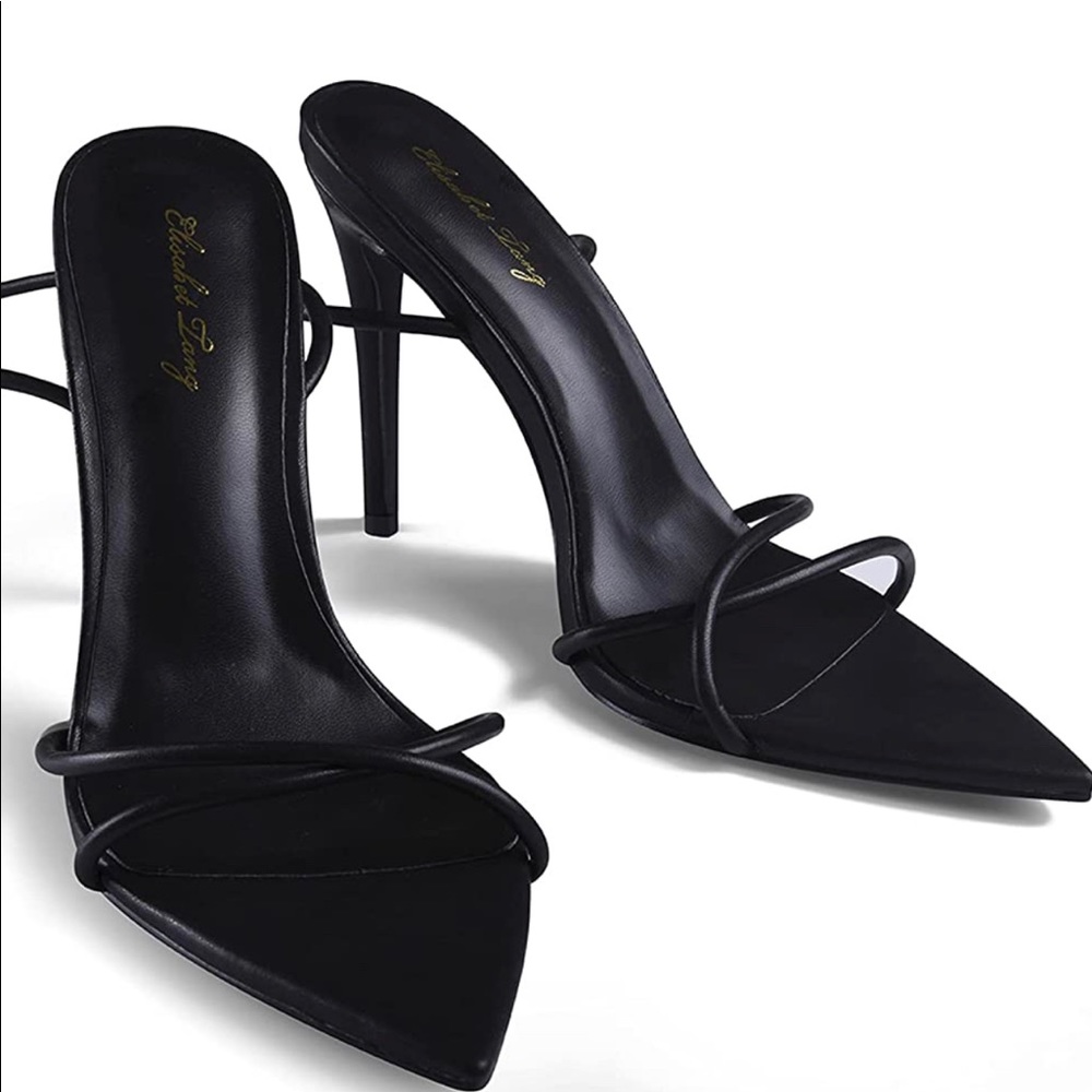 Strap Wraparound Heel Sandals